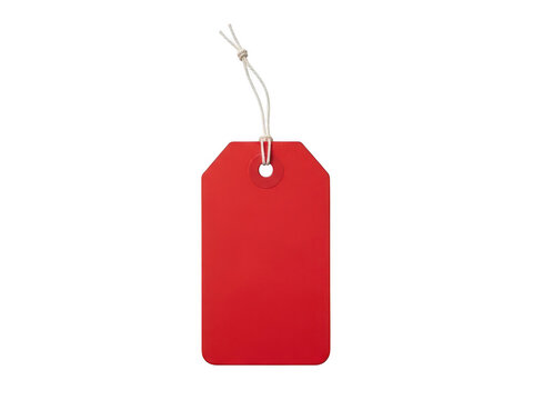 A red tag with a string png