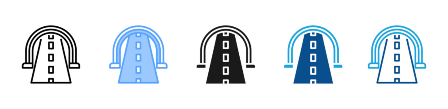 Underpass icon multiple style and collection