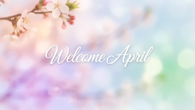 Soft pastel hues frame delicate spring blossoms, creating a dreamy bokeh backdrop that evokes a fresh start and the gentle beauty of nature's awakening