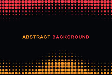 Abstract split color wavy halftone dotted background template