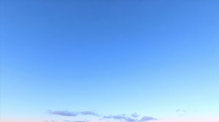 Obraz premium Tranquil dawn sky a clear blue horizon with light haze clouds serene atmosphere nature viewpoint