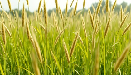 Obraz premium green grass in the wind