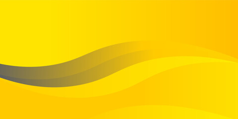 Yellow Background Waving Futuristic Abstract, Modern Design Concept of Overlapping Orange Gradation Yellow Wave © Moh