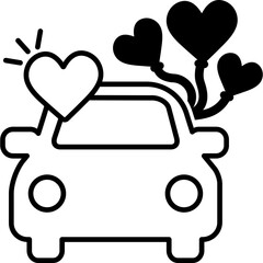 Obraz premium Wedding Car