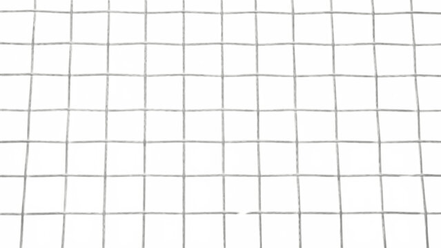 White Square Mesh Sports Net Closeup on Bright Background &ndash; Durable Nylon Grid for Tennis, Badminton, Volleyball Courts, Garden Fencing and Craft Projects!

