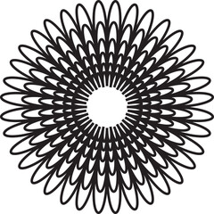 Layered Flower Vector Illustration Design