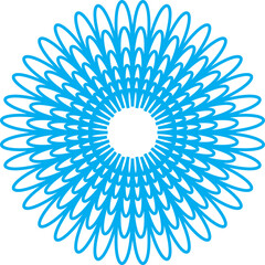 Layered Flower Vector Illustration Design