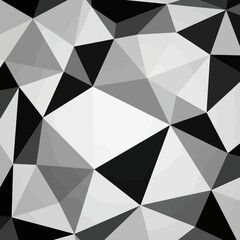 Obraz premium Monochromatic Geometric Pattern with Sharp Angles and Triangles