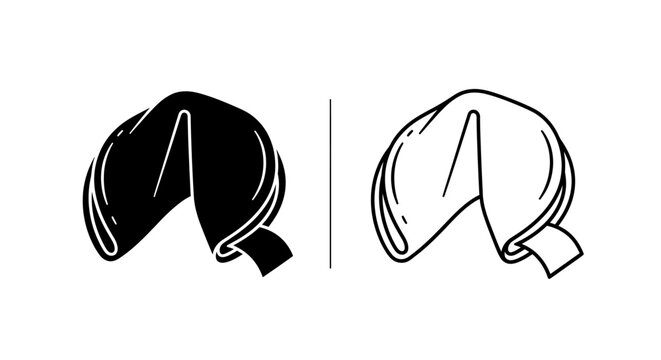 Fortune cookie design Vector