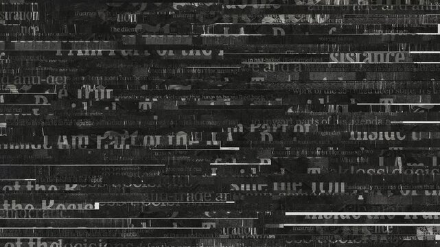 Black Newspaper Animated Background