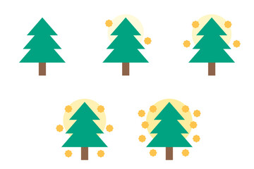 花粉飛散の量アイコンイラスト