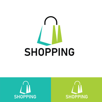 LM Monogram Shopping Bag Logo &ndash; Modern Lettermark Retail Ecommerce Vector Design