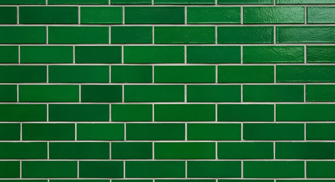 St patrick's day green brick wall background for irish celebrations and festivities