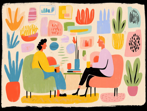 talking_with_friend_in_the_office_room