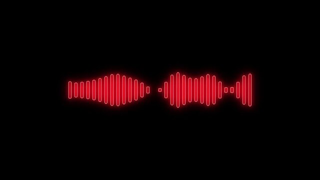 Podcast microphone audio sound waveform animation, Animated sound waveform spectrum motion graphic animation 4k, Voice chat, Voice mail, Speech waves Podcast microphone audio sound waveform animatic
