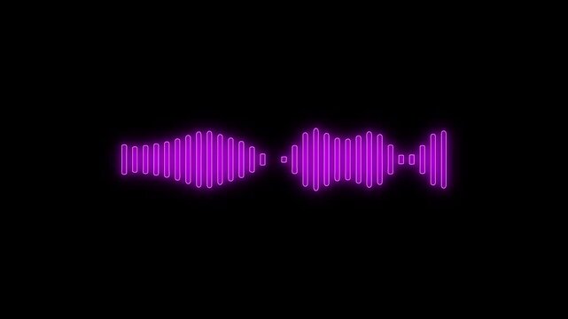 Podcast microphone audio sound waveform animation, Animated sound waveform spectrum motion graphic animation 4k, Voice chat, Voice mail, Speech waves Podcast microphone audio sound waveform animatic