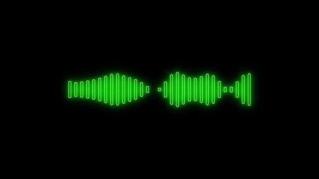 Podcast microphone audio sound waveform animation, Animated sound waveform spectrum motion graphic animation 4k, Voice chat, Voice mail, Speech waves Podcast microphone audio sound waveform animatic