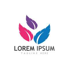 Minimalist Nature Flower Logo Design