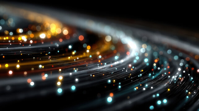 Abstract visualization of data failure shown as disrupted luminous data streams in dark space, fragmenting into pixelated glitch and digital noise