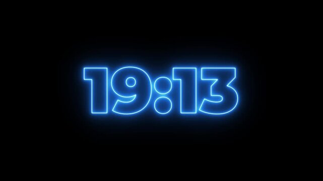21 minute countdown clock animation, Circular countdown timer for 21 minute on an isolated background