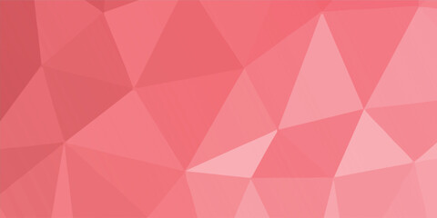 Fototapeta premium Abstract background with ruby red low poly geometric triangles and 3D effects vector illustration