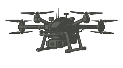 Modern drone with camera, technology, aerial photography, surveillance