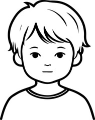 Obraz premium Adorable baby face with smiling expression