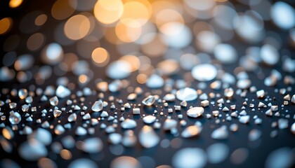 Fototapeta premium Shimmering Particles Soft Light with Dark Background