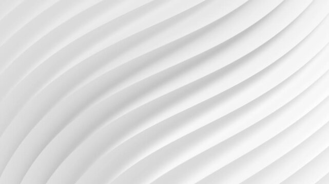 Abstract flowing white background. Seamless looping curve line waves animation.