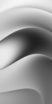Dark abstract wavy background with smooth flowing curves. Seamless loop animation