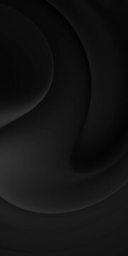 Dark grey black gradient wave motion background seamless looping video animation. 4K footage