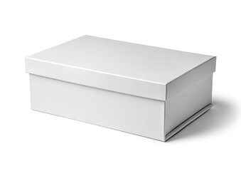 Naklejka premium Blank white shoebox (1)