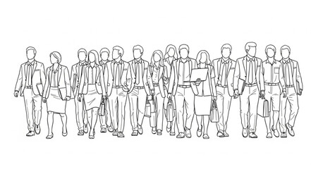 Naklejka premium Group of Soldiers Standing Together.