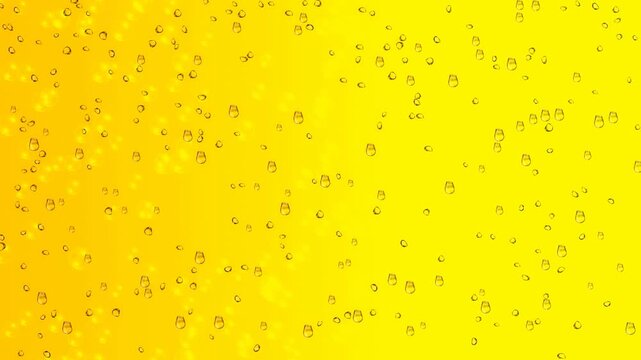 beer bubbles in glass