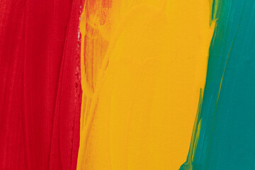 Naklejka premium カラフルな色の絵の具で塗られた背景 