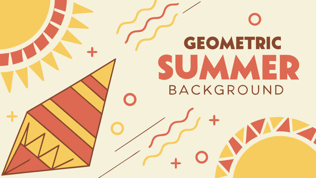 vector illustration of a summar vaction background