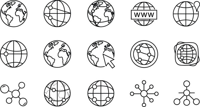 Set of black palm tree silhouettes with various tropical leaf shapes and exotic coconut plants isolated on white background vector (20 words)