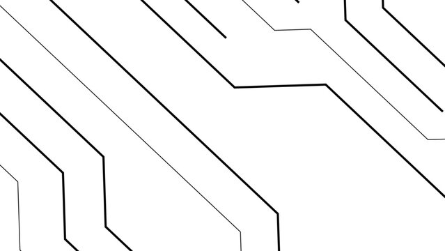 Vector Abstract Networked Pathways. A stark, minimalist of interconnected lines, hinting at complex networks, communication, or data flow, representing the modern digital world.