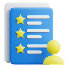 Obraz premium Employee Feedback 3D Icon