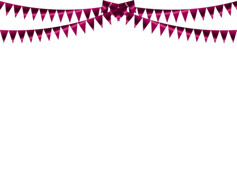 ガーランド三角、曲線、12マゼンタF6