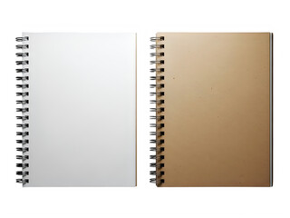 Two spiral bound notebooks with different cover colors