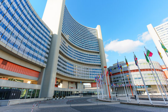 Vienna, Austria - February 25, 2026: Vienna International Centre VIC UN Headquarters Building in Austria