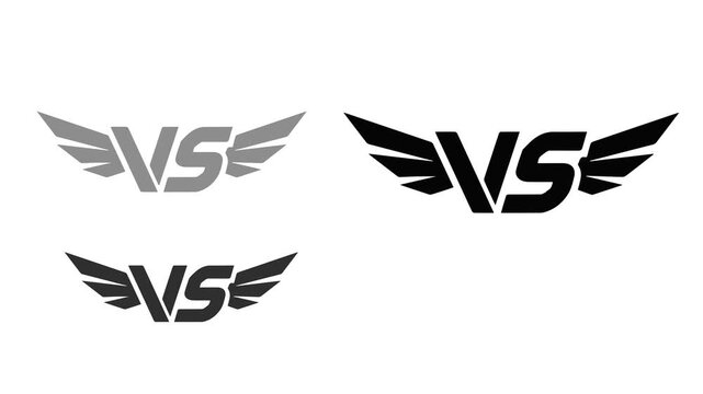 Versus Flicker Animation on White Background