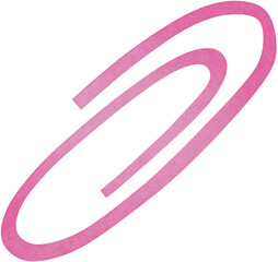 pink paper clip