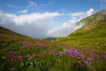 Fototapeta premium Kaçkar Mountains National Park and mountain lakes
