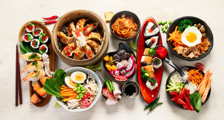 Asian style banquet or buffet.