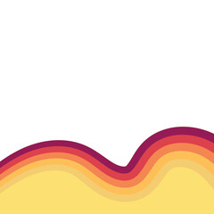 Obraz premium Retro Waves Footer