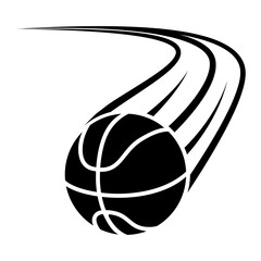 Basketball icon vector. Three pointer Illustration sign. Throwing the ball symbol or logo. © Denys
