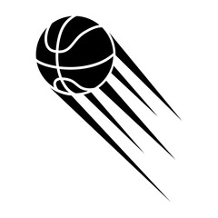Basketball icon vector. Three pointer Illustration sign. Throwing the ball symbol or logo. © Denys