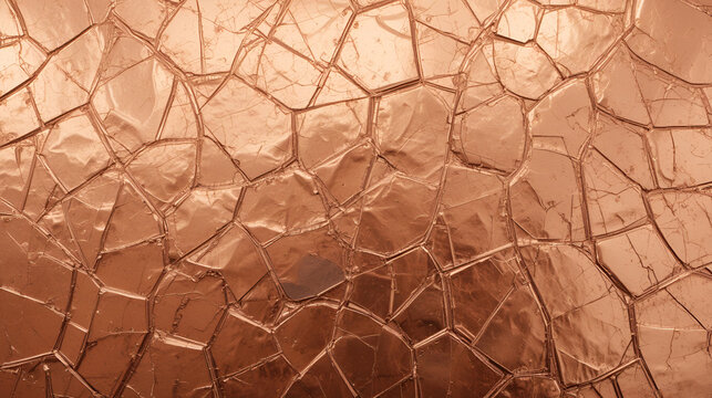 Copper background, non-ferrous metal texture. Copper foil on the glass textolite.